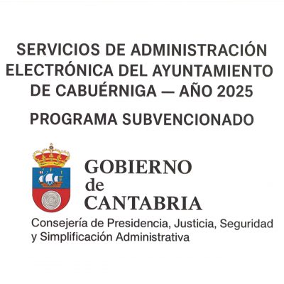 SUBVENCIÓN SERVICIOS DE ADMINISTRACIÓN ELECTRÓNICA 2025