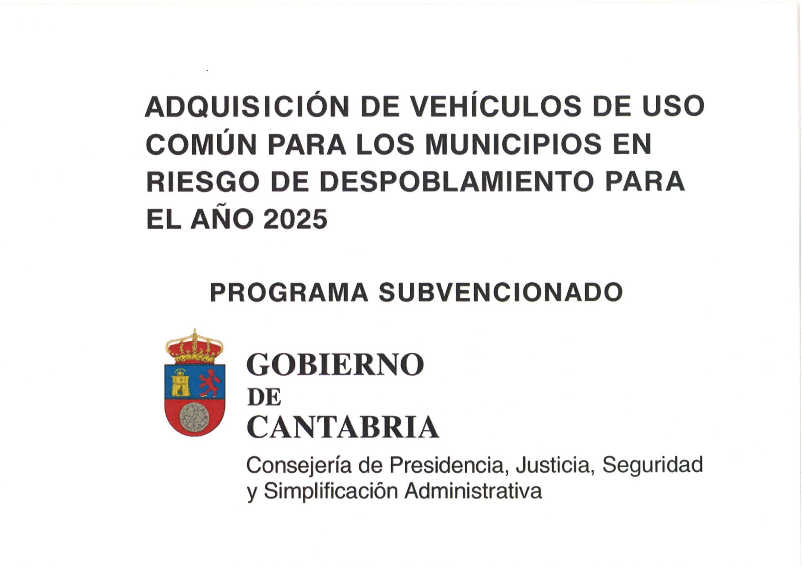 ORDEN PRE/163/2024_ADQUISICIÓN DE VEHÍCULOS DE USO COMÚN EN MUNICIPIOS EN RIESGO DE DESPOBLAMIENTO 2025
